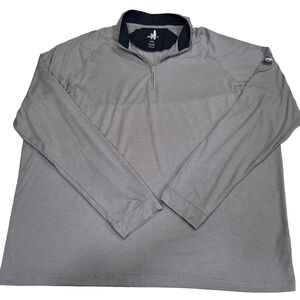 Johnnie-O~Freeborne~Performance 1/4 Zip~Pullover Shirt~Coastal Grey~Size XXL
